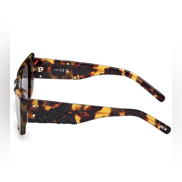 NEW 🌟 in Pouch MCM Women's Havana Cat Eye Sunglasses - Picture 5 of 6